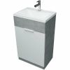 Тумба с раковиной 1MarKa Revo У99085 50х40 напольная цвет серый