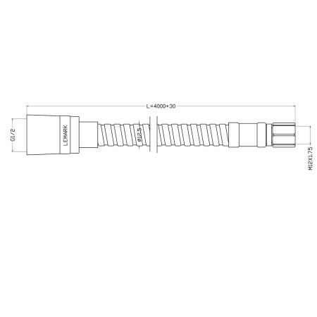 Душевой шланг LeMark LE8057S хром