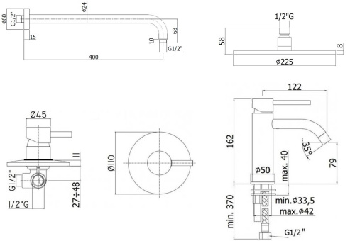 Душевая система Paffoni Light KITLIG011CR071 встраиваемая в стену - фото 5