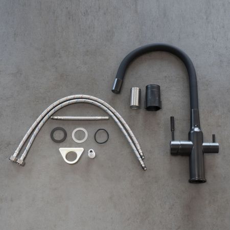 Смеситель для кухни LeMark Expert LM5083BL-Black на мойку черный