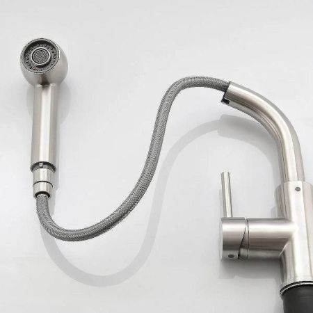 Смеситель для кухни Haiba HB70304-2 на мойку нержавеющая сталь