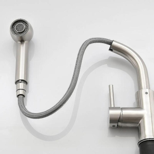 Cмеситель Haiba HB70304-2 на мойку полированная сталь - фото 3