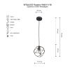 Светильник подвесной Vitaluce V4931-1 V4931-1/1S