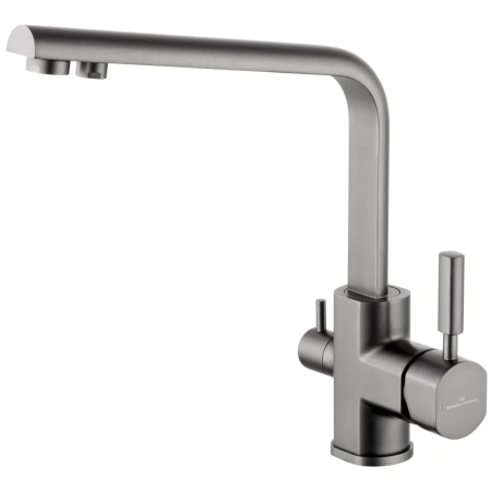 Смеситель для кухни Wonzon & Woghand WW-88458003-BGM на мойку/столешницу графит