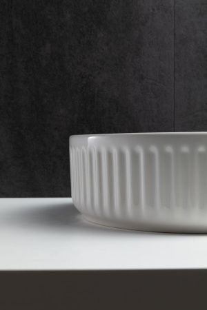 Раковина керамическая Allen Brau Fantasy 4.11032.20 40х40 накладная цвет белый без отверстий под смеситель