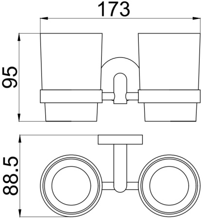 Стакан + держатель Allen Brau Priority 6.31003-BN