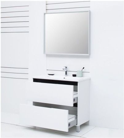 Зеркало с подсветкой De Aqua Алюминиум AF501900S 90х80 подвесное