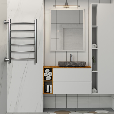 Полотенцесушитель Indigo Arc LASW70-40GFM-б/п-60 48х70 водяной графит