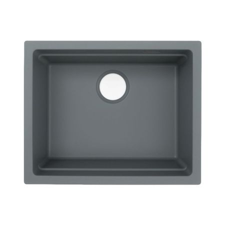 Кухонная мойка Grandex Aqua 500202 55х45 цвет серый поверхность матовая
