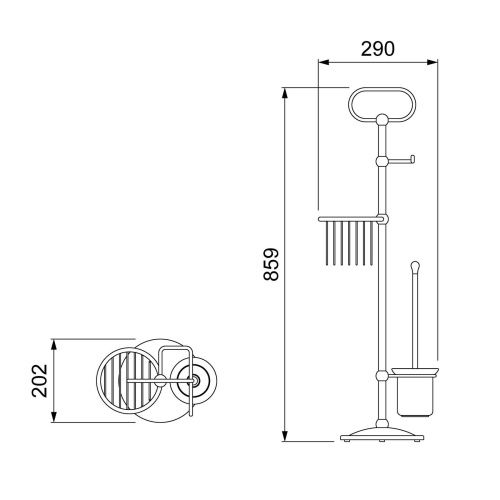 Стойка Timo Nelson 150185/00 - фото 2