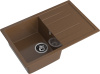 Кухонная мойка Granfest Quadro Q-780L терракот 77х50 цвет коричневый поверхность матовая