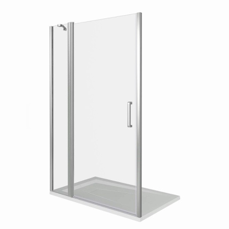 Душевая перегородка Good Door FANTASY ФА00036 110х185 стекло прозрачное профиль хром глянцевый