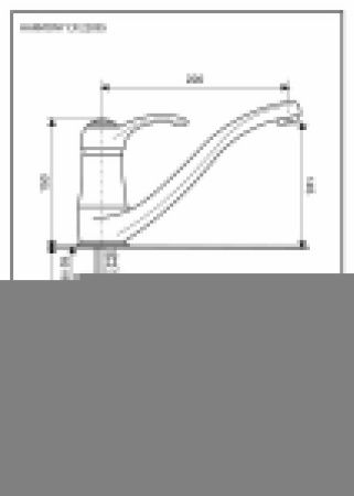 Смеситель для кухни Emmevi Harmony 22095/BC на мойку хром