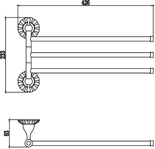 Полотенцедержатель Savol S-08903C - фото 2