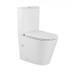 Унитаз напольный с бачком CeramaLux 2179-BD белый с сиденьем микролифт безободковый каскадный смыв