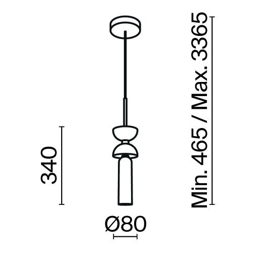 Светильник подвесной Maytoni Kyoto Modern MOD178PL-01B - фото 2