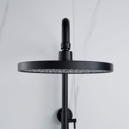 Душевая стойка Shevanik S4726H настенная цвет черный