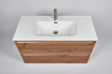 Тумба с раковиной Inda Piccadilly INDA Piccadilly 100RC Kona 100х50 подвесная цвет коричневый