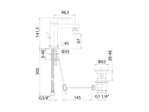 Смеситель Mamoli Feel 58410000D251 на биде хром - фото 2