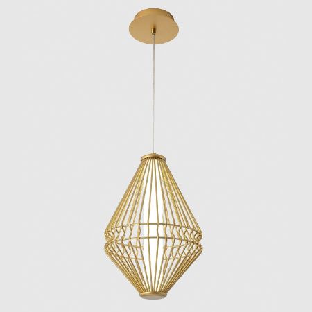 Светильник подвесной Crystal Lux Cuadra (Цуадра) CUADRA SP18W LED GOLD
