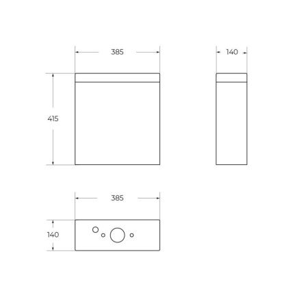 Бачок для унитаза BelBagno Amanda BB051T