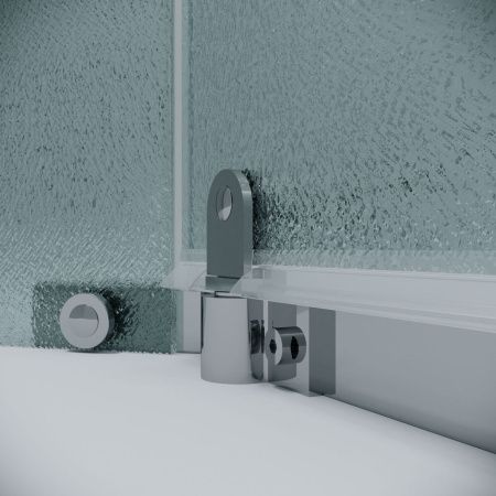 Душевой уголок Grossman Pragma 302.K33.03.9090.10.02 90х90 стекло текстурное профиль хром без поддона