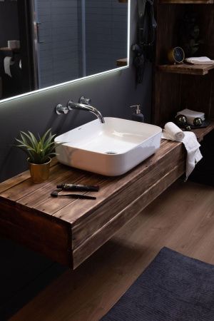 Раковина керамическая Aquanet SOUL-1 50х40 накладная цвет белый без отверстий под смеситель