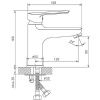 Смеситель Haiba HB198 HB10198 на раковину хром