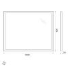 Зеркало с подсветкой BelBagno SPC-GRT-1000-800-LED-BTN 100х80 подвесное