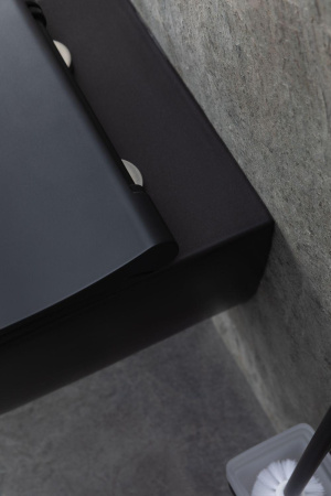 Чаша унитаза подвесная Allen Brau Priority 4.31001.31 цвет черный матовый без сиденья безободковая каскадный смыв