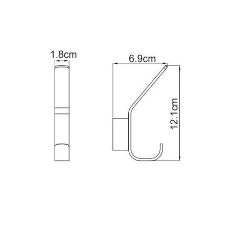 Крючок WasserKRAFT 7923