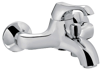 Смеситель для ванны Emmevi Ares 76001/CRS настенный брашированный хром