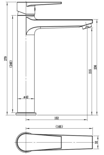 Смеситель Esko BT25B на раковину черный - фото 3