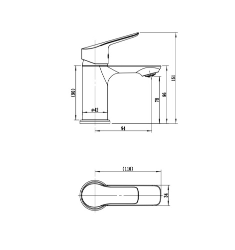 Смеситель Rush Samui SA0930-11 на раковину хром - фото 2