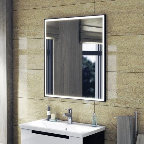 Зеркало с подсветкой Maretti UM147080P33EL 70х80 цвет черный - фото 4