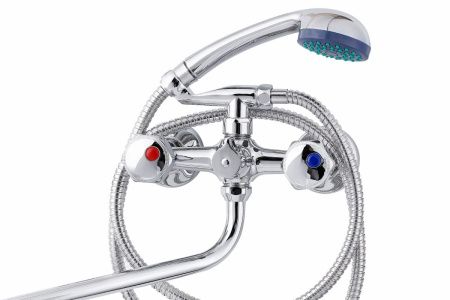 Cмеситель для ванны и душа TSARSBERG TSB-120-41 настенный хром