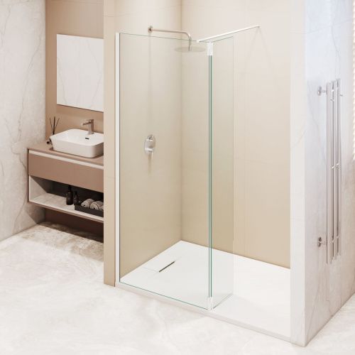 Душевая перегородка RGW Walk In 351005063-15 60х195 стекло прозрачное профиль белый - фото 4