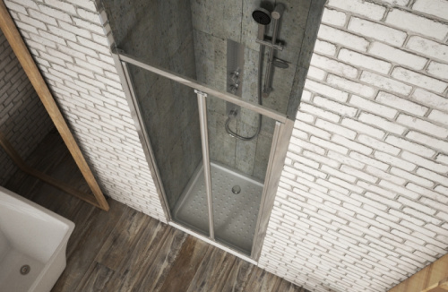 Душевая дверь Bravat Drop BD100.4120A 100х200 стекло прозрачное профиль хром - фото 4 Душевая дверь Bravat Drop BD100.4120A 100х200 стекло прозрачное профиль хром - фото 4