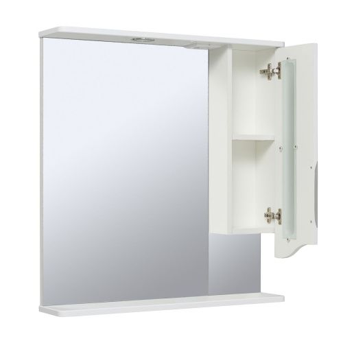 Зеркало-шкаф RUNO ТОЛЕДО 1040 65х80 подвесной цвет белый - фото 2