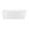 Ванна акриловая Wellsee Bromance 231604000 170х80 пристенная асимметричная с ножками