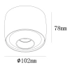 Светильник потолочный iLedex Vision (Висион) 300 BK