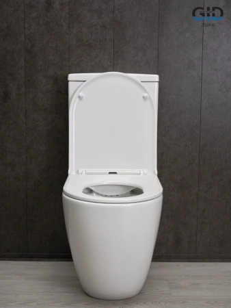 Унитаз напольный с бачком Gid Convexo Tn2188 (62249Y) белый с сиденьем микролифт безободковый