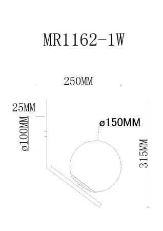 Бра Myfar Pierre (Пиерре) MR1162-1W