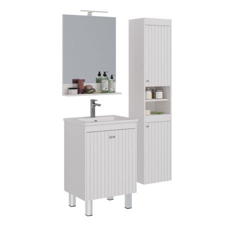 Шкаф-пенал LeMark Romance LM07R35P 40х170 напольный цвет белый