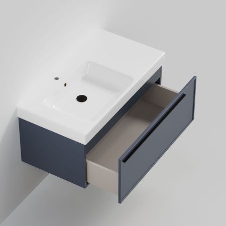 Тумба с раковиной La Fenice ELBA NFNC-01-ELB-BG-90-3-90L 90х50 подвесная цвет синий