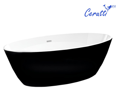 Ванна акриловая Cerutti SPA CT10878 170х80 отдельностоящая овальная - фото 3