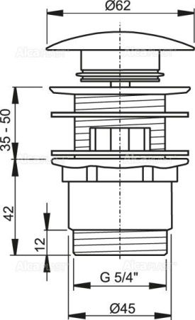 Донный клапан Alcadrain A390