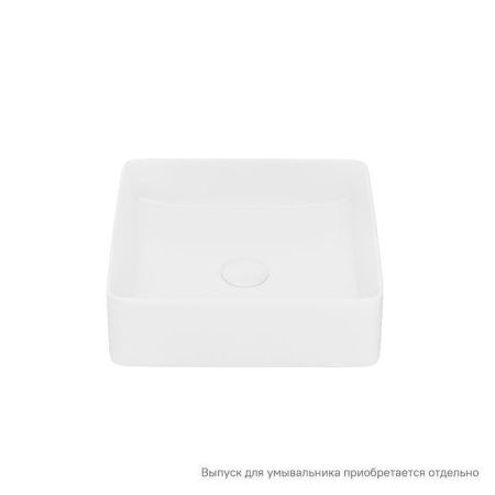 Раковина керамическая Iddis Slide SLIWS01i27 40х40 накладная цвет белый без отверстий под смеситель