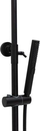 Душевая стойка Allen Brau Liberty 5.33007-31 настенная цвет черный