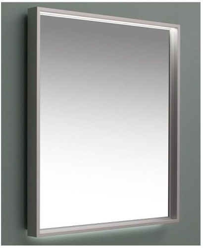 Зеркало в ванную De Aqua Алюминиум AL602070S 70х75 цвет серебро - фото 2